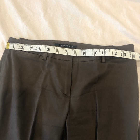 THEORY brown cotton pants - Picture 6 of 9